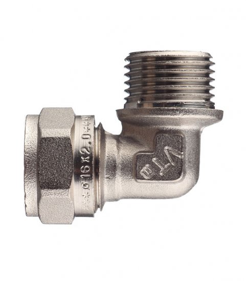 Угол VALTEC (VTm.353.N.001604) 16 обж(ц) х 1/2 НР(ш)