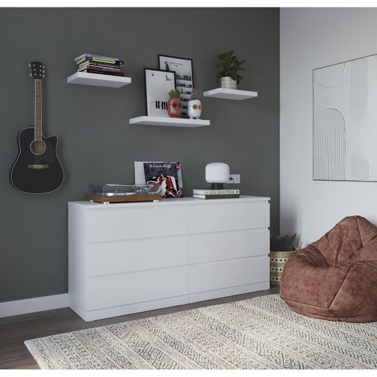 Полка Шведский Стандарт Фора 400х250х37 мм белая