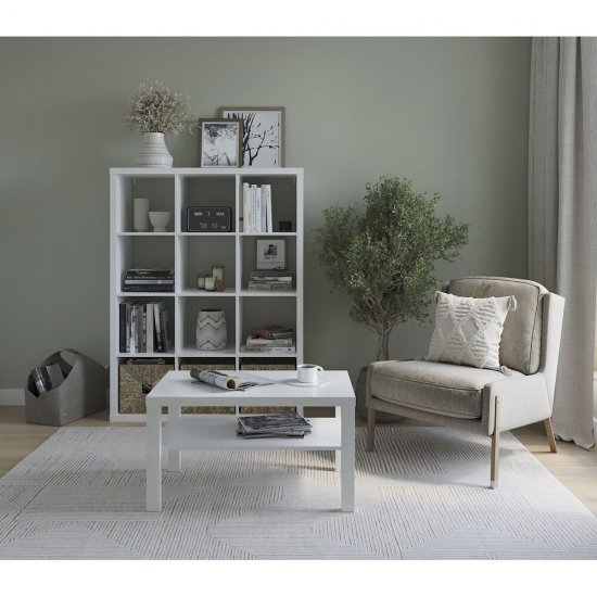 Стеллаж Шведский Стандарт Фора 1120х1446х380 мм 12 секций белый