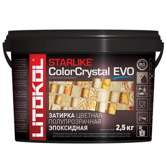 Эпоксидный состав для укладки и затирки мозаики LITOKOL STARLIKE EVO S.830 ROSA KYOTO