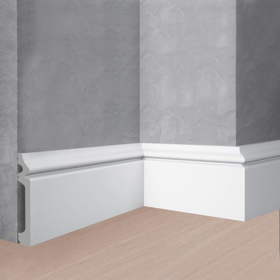 Ударопрочный влагостойкий напольный плинтус Stenopol C704