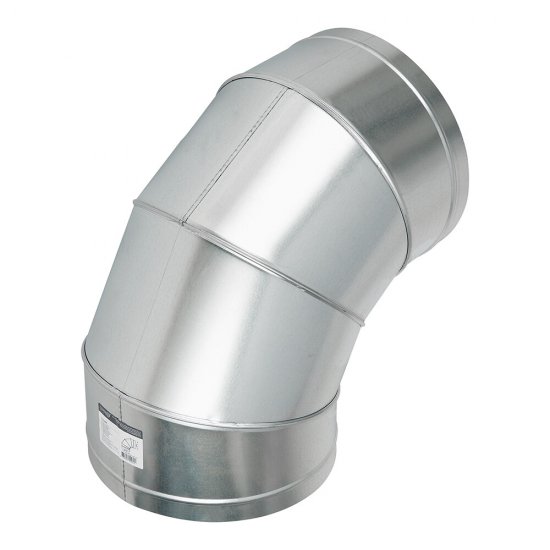 Отвод для круглых воздуховодов d315 мм 90° оцинкованный