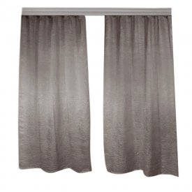 Штора тафта темно-серая 135х260 см Casa Conforte Тергалет (2 шт.) (6178691)