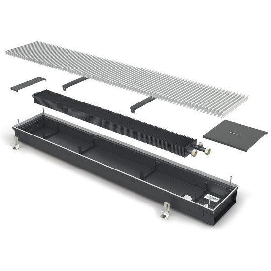 Конвектор внутрипольный Varmann Ntherm N с 1 теплообменником 2400х230х90 мм боковое подключение