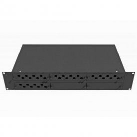 Стоечный оптический кросс TopLan КРС-Top-2U-32FC/ST-BK