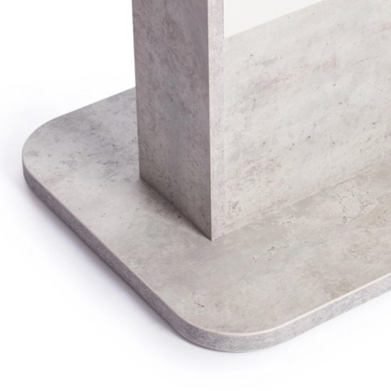 Стол кухонный раздвижной прямоугольный 1,05х0,69 м белый бетон Smart (18993)