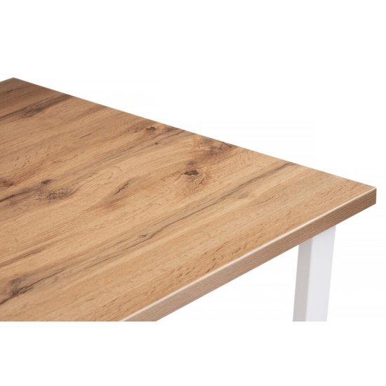 Стол кухонный прямоугольный 1,4х0,8 м дуб вотан/белый Лота Лофт (489651)