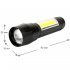 Фонарь ручной Ultraflash E1337 (E1337) светодиодный 2 LED 3 Вт аккумуляторный Li-Ion 400 мАч пластик/алюминий 3 режима