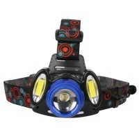 Фонарь налобный Ultraflash E1334 светодиодный 3 LED 4/2 Вт аккумуляторный SLA 2х800 мАч пластик/алюминий 4 режима (E1334)