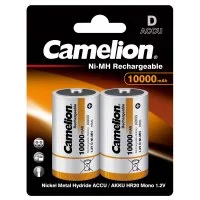 Аккумулятор Camelion D 1,2 В 10000 мАч металл (2 шт.) (NH-D10000BP2)