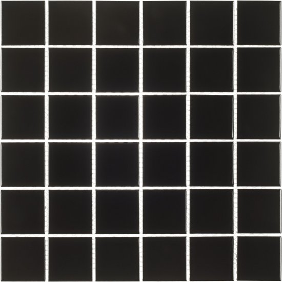 Мозаика Starmosaic черная керамическая 306х306х6 мм матовая
