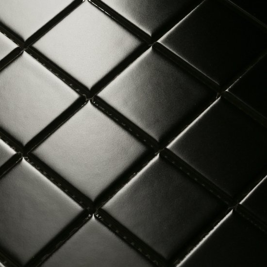 Мозаика Starmosaic черная керамическая 306х306х6 мм матовая