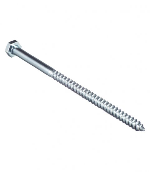 Болт сантехнический 6х120 мм DIN 571 оцинкованный (30 шт.)