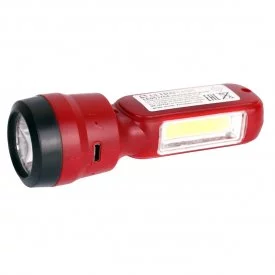 Фонарь ручной Ultraflash (LED53764) светодиодный 2 LED 3 Вт аккумуляторный Li-Ion 600 мАч пластик 2 режима