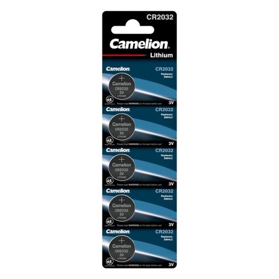 Батарейка Camelion BL-5 таблетка CR2032 3 В (5 шт.) (CR2032-BP5)