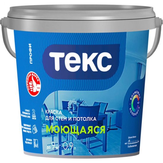 Моющаяся вододисперсионная краска Текс профи