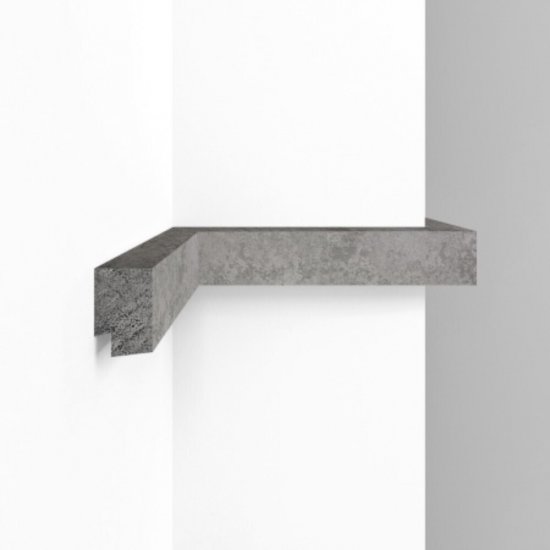 Рейка для панелей из экополимера 31х21х2900 мм Decomaster D405-1619 серая