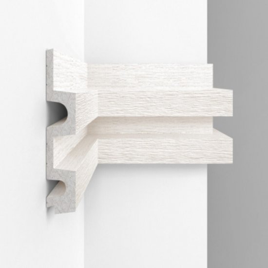 Панель декоративная из экополимера 122х2900х21 мм Decomaster D302-1070-10 светло-бежевая 0,354 кв.м