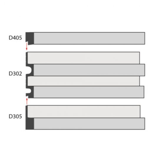 Панель декоративная из экополимера 122х2900х21 мм Decomaster D302-1070-10 светло-бежевая 0,354 кв.м