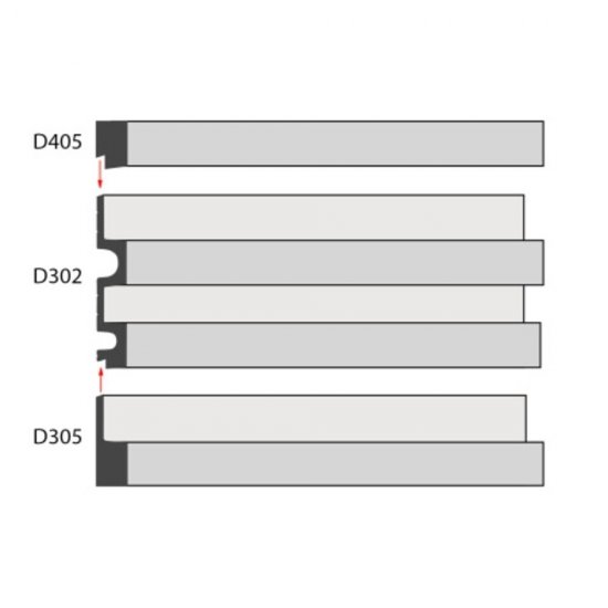 Панель декоративная из экополимера 122х2900х21 мм Decomaster D302-87-10 серая 0,354 кв.м