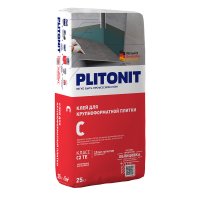 Клей для плитки/ керамогранита/ камня Plitonit С для облицовки сложных поверхностей серый класс С2 ТЕ 25 кг