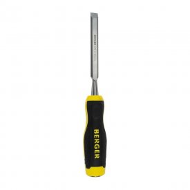 Стамеска по дереву плоская ударная Berger 12 мм двухкомпонентная рукоятка