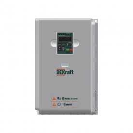 Преобразователь частоты Dekraft DEKV060 3P 26А 440 В на DIN-рейку (DEKV060G011T4B)