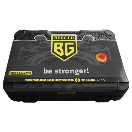 Набор инструментов универсальный Berger Норден (BG089-1214) (89 шт.)