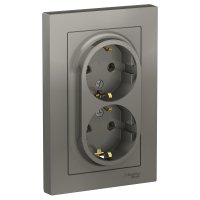 Двойная розетка Systeme Electric AtlasDesign
