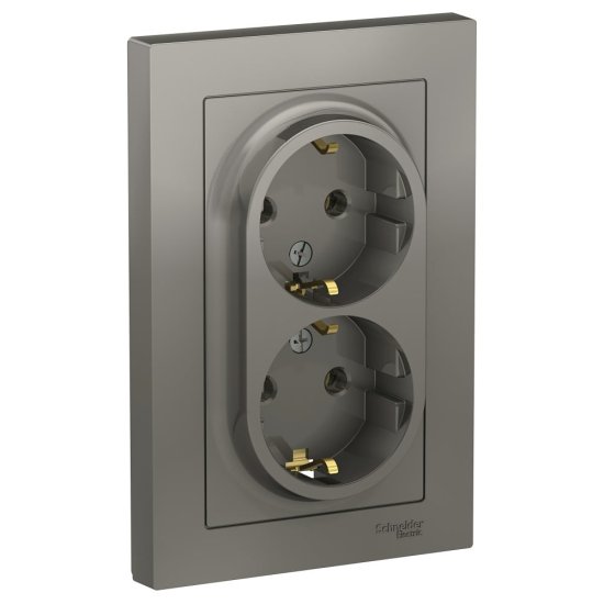 Двойная розетка Systeme Electric AtlasDesign