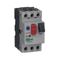 Автоматический выключатель защиты двигателя Dekraft ВА-431 3P 1,6А тип D 6 кА 230 В (21225DEK)