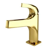 Смеситель для раковины WasserKraft Sauer золото однорычажный (7103)