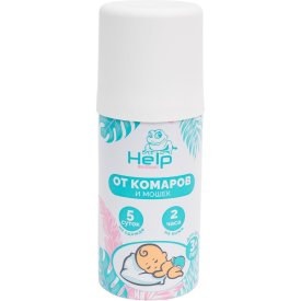 Детский репеллентный спрей-аэрозоль от комаров и мошек HELP 80294