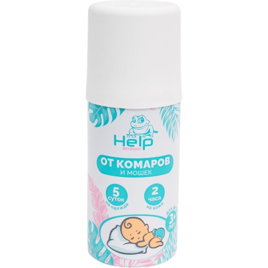 Детский репеллентный спрей-аэрозоль от комаров и мошек HELP 80294