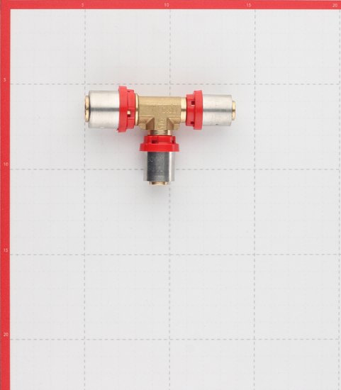 Тройник Tiemme 20(пресс) х 16(пресс) х 16(пресс)