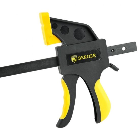 Струбцина ручная Berger пистолетная быстрозажимная 70х600 мм (BG1932)