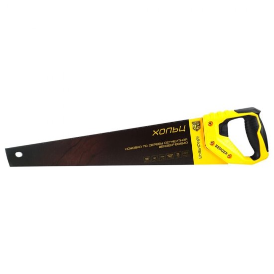 Ножовка по дереву сегментная Berger Хольц 500 мм 7 зуб/дюйм средний зуб