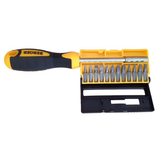 Набор бит с отверткой Berger (BG1072) (13 шт.)