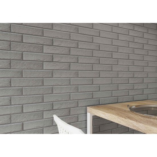 Клинкерная плитка для фасада Cerrad Foggia (38 шт.= 0,6 кв.м) светло-серая 245х65х8 мм