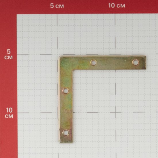 Уголок оконный оцинкованный 75х75х12х2 мм с желтой пассивацией