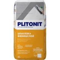 Шпаклевка полимерная Plitonit ФинишСлой для сухих помещений белая 20 кг