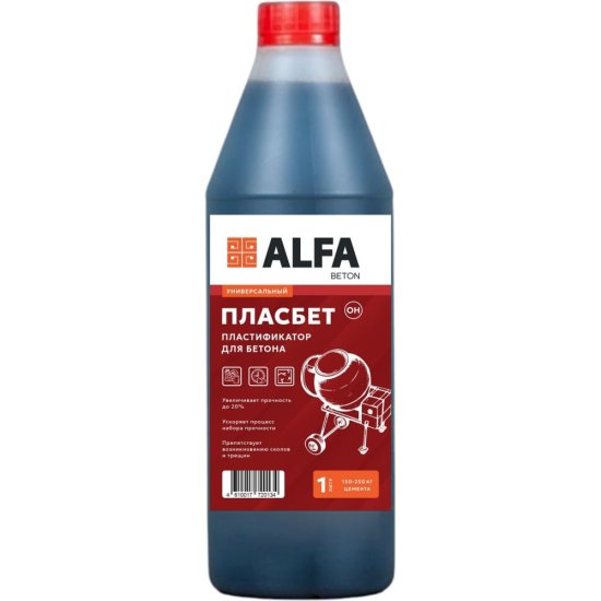 Пластификатор повышающий прочность бетона AlfaBet Пласбетон