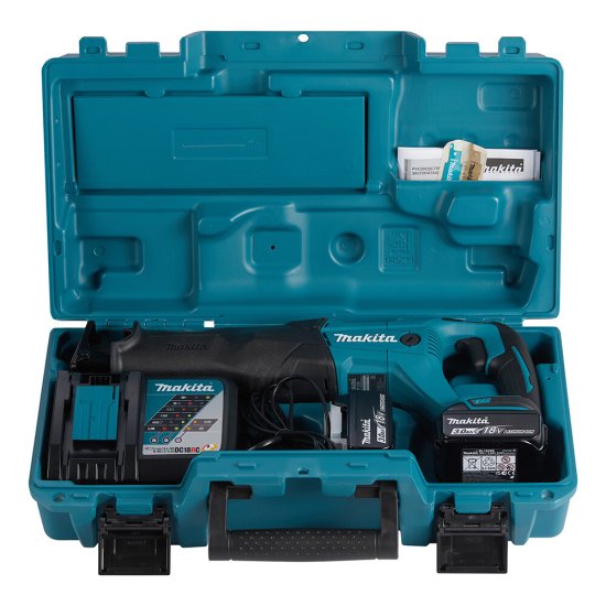 Пила сабельная аккумуляторная Makita LXT DJR186RFE 18 В 3 Ач Li-Ion с АКБ и ЗУ