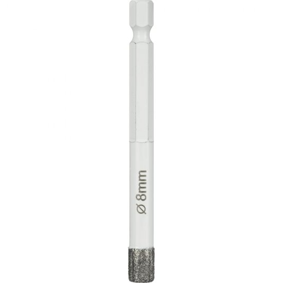 Коронка алмазная по керамике и керамограниту Diamond Industrial DIDKVP08S10