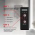 Полотенцесушитель электрический Indigo Style Pro 1200х130 мм 75 Вт с терморегулятором черный муар