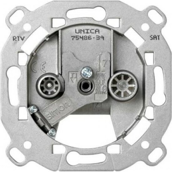Проходная розетка Simon S82 Detail