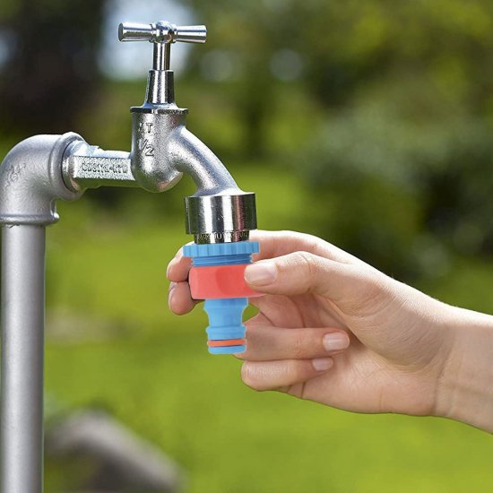 Штуцер 1/2-3/4 для соединения шлангов MPF внутренняя резьба пластиковый (ДС.071284)