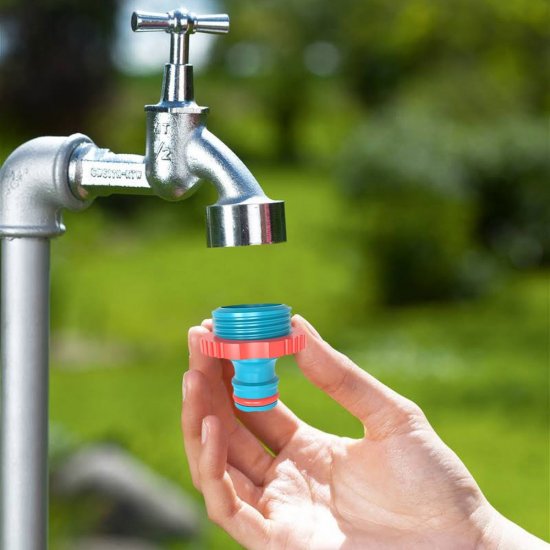 Штуцер 3/4 для соединения шлангов MasterProf наружная резьба пластиковый (ДС.071500)