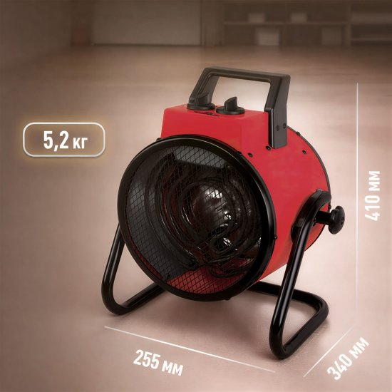 Пушка тепловая электрическая 3 кВт Termatik прямого нагрева (EHG-3R1)