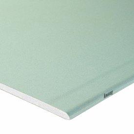 Гипсокартон влагостойкий 9.5 мм Knauf 2500x1200 мм 3 м²